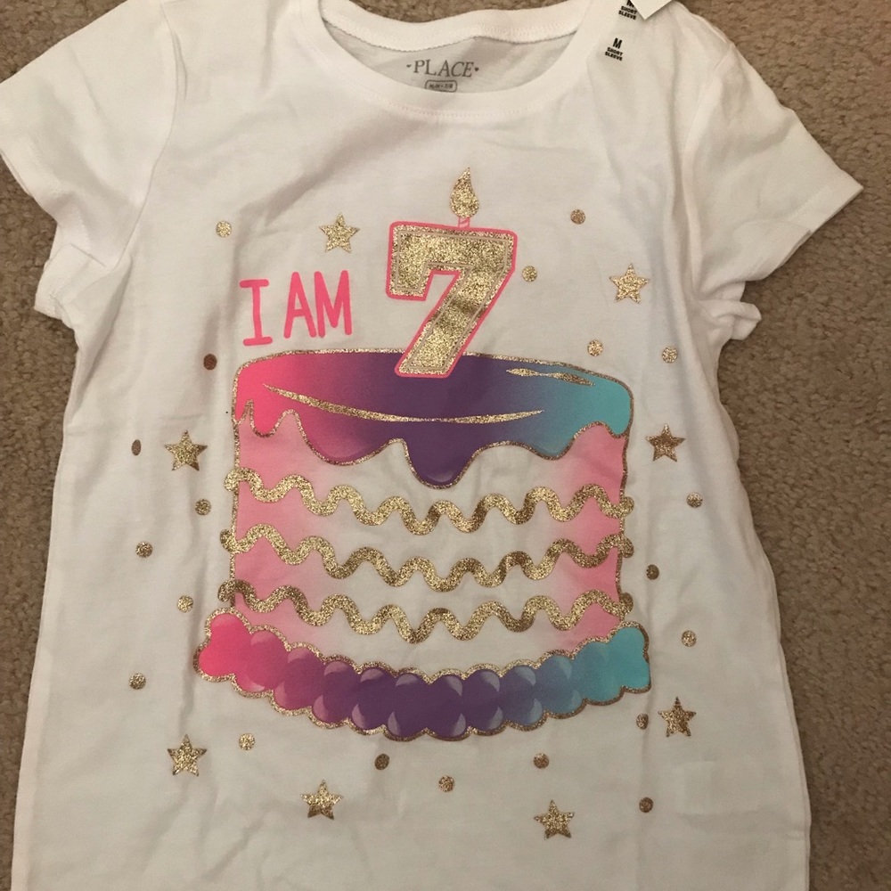 The Children's Place White Birthday Cake Tee